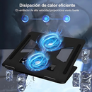 Base Giratoria en Aluminio 2 Ventiladores+ Soporte Celular de Obsequio ColD360®