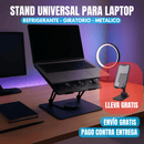 Base Giratoria en Aluminio 2 Ventiladores+ Soporte Celular de Obsequio ColD360®