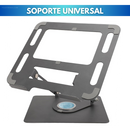 💻Base Giratoria En Aluminio Para MacBook/Laptop Resiste Hasta 17" + Soporte De Celular de Obsequio🎁