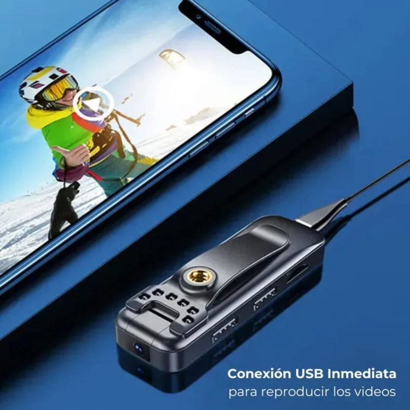 Cámara Portátil Full HD 4K – ¡Compra 1 y Llévate 2 + Memoria 128GB GRATIS! 🎥