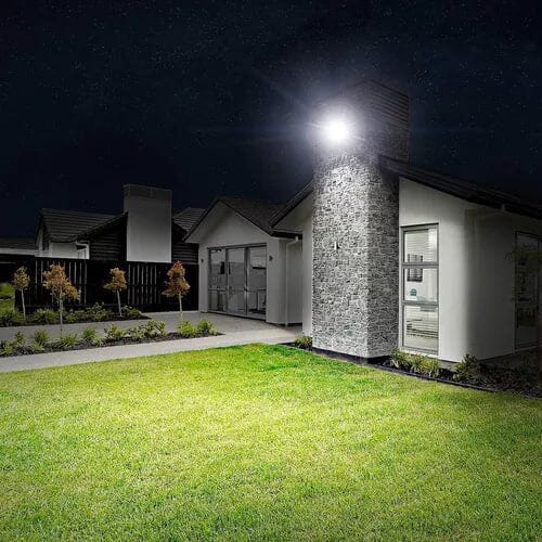 Lampara con panel solar grande 400 W - Potente y duradera.