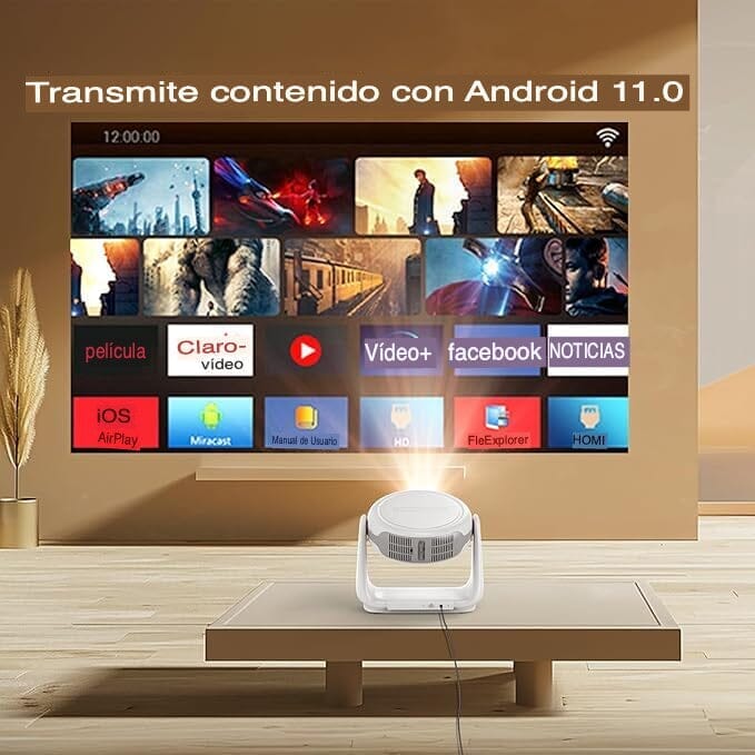 Proyector Portátil Full HD 4K Promoción limitada – ¡Compra 1 y Llévate 2! 🔥